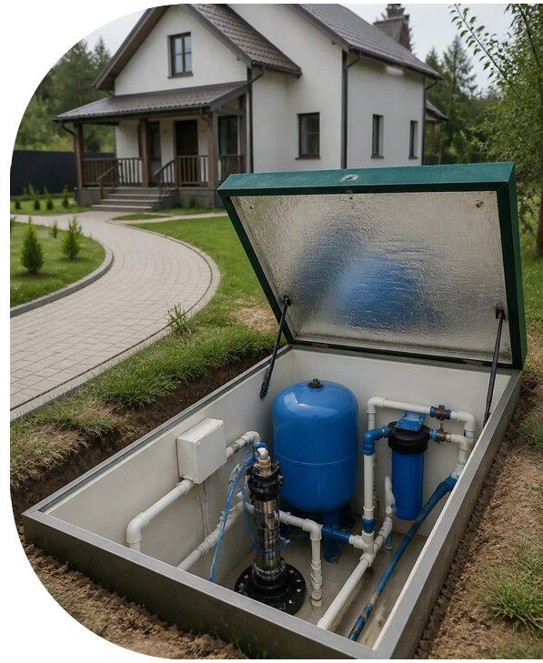 Автономное водоснабжение дома в Азове от 154035 р. | АПаруса-Азв