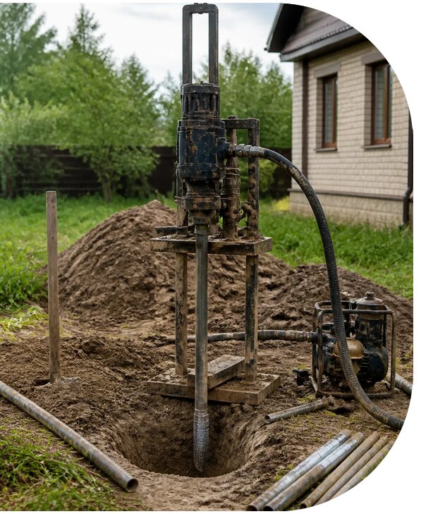Бурение и обустройство абиссинской скважины в Азове